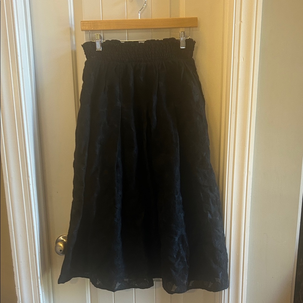 Buru floral pleated skirt